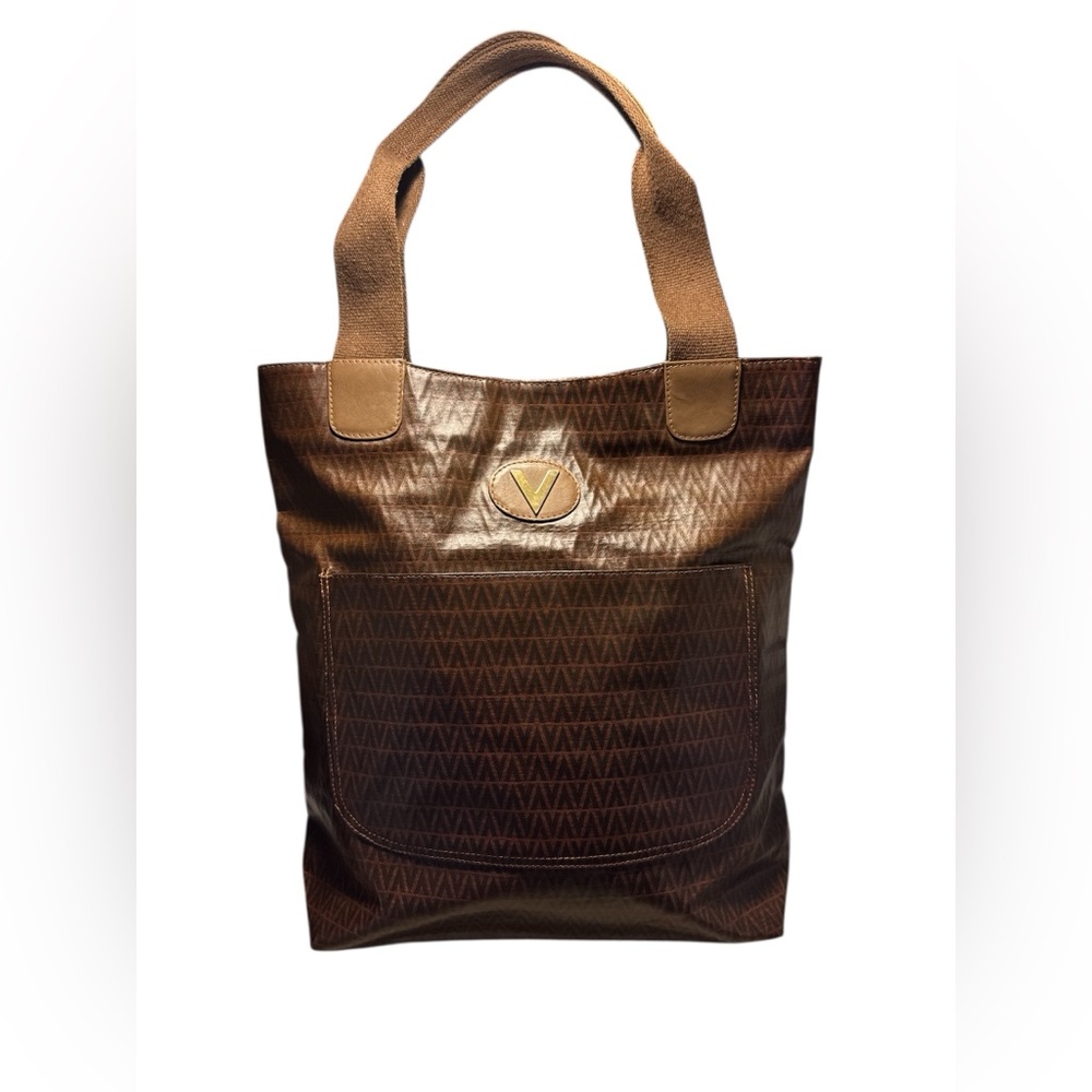 MARIO VALENTINO Tote bag V mark PVC EUC